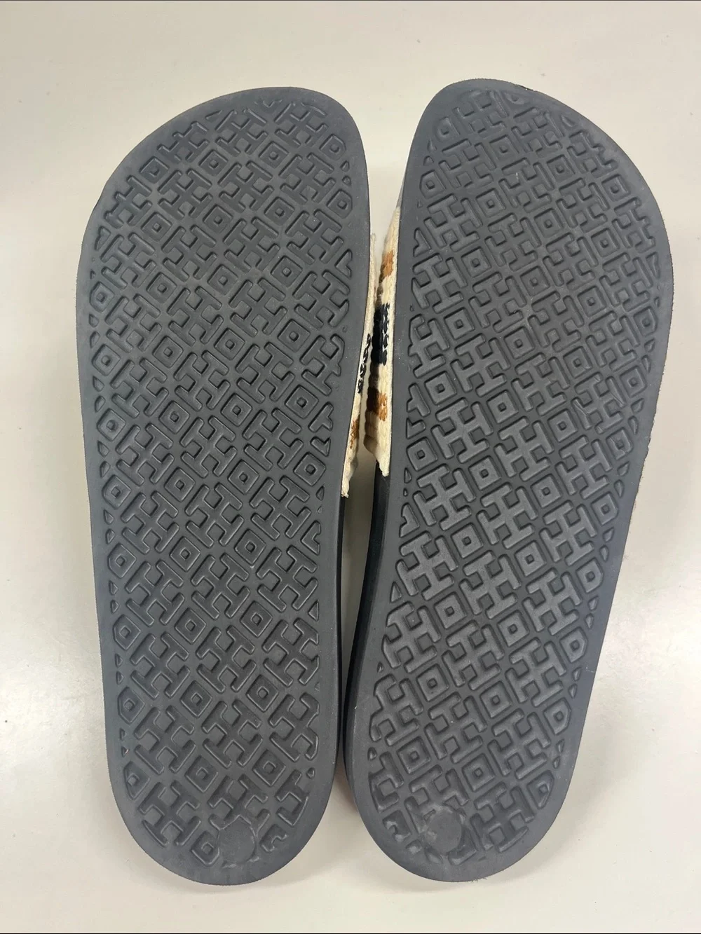New Anthropologie Bernardo Reese Slide Sandal in Black Multi Size 11